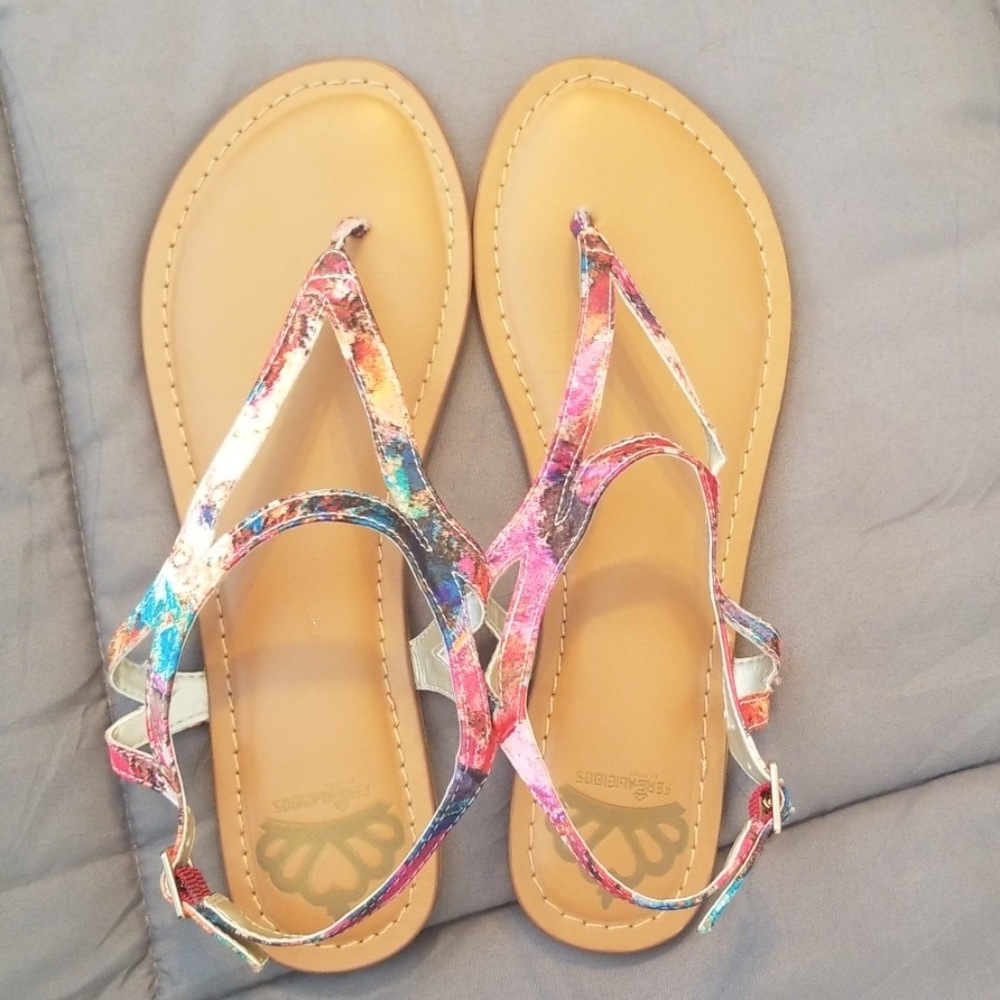 Fergalicious By Fergie T Strap Sandals